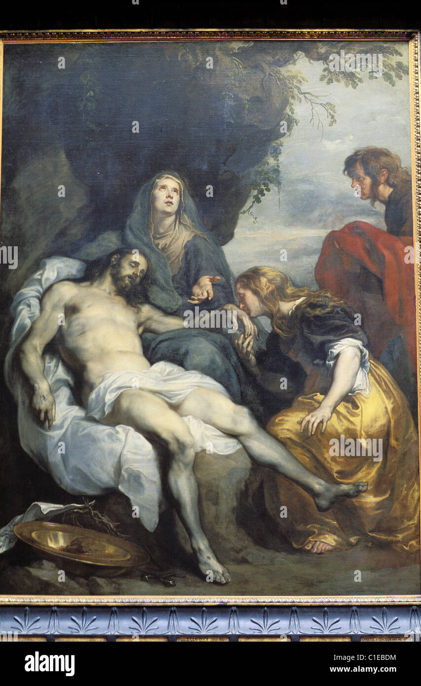 Belgique, Anvers, Musée Royal des beaux-arts, la peinture de Van Dyck Banque D'Images