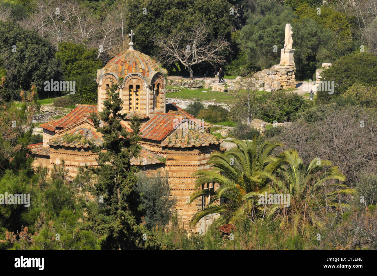 Église de saints apôtres dans le marché Grec ancien Banque D'Images