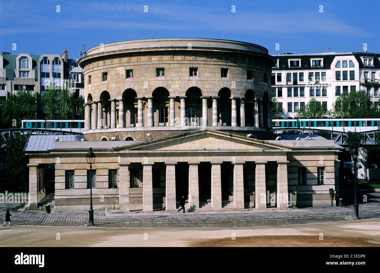 France, Paris, place Stalingrad, rotonde de la Villette Banque D'Images