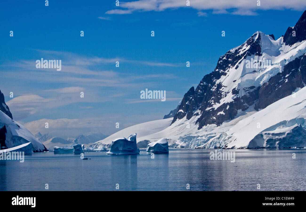 Canal Lemaire, Péninsule Antarctique Banque D'Images