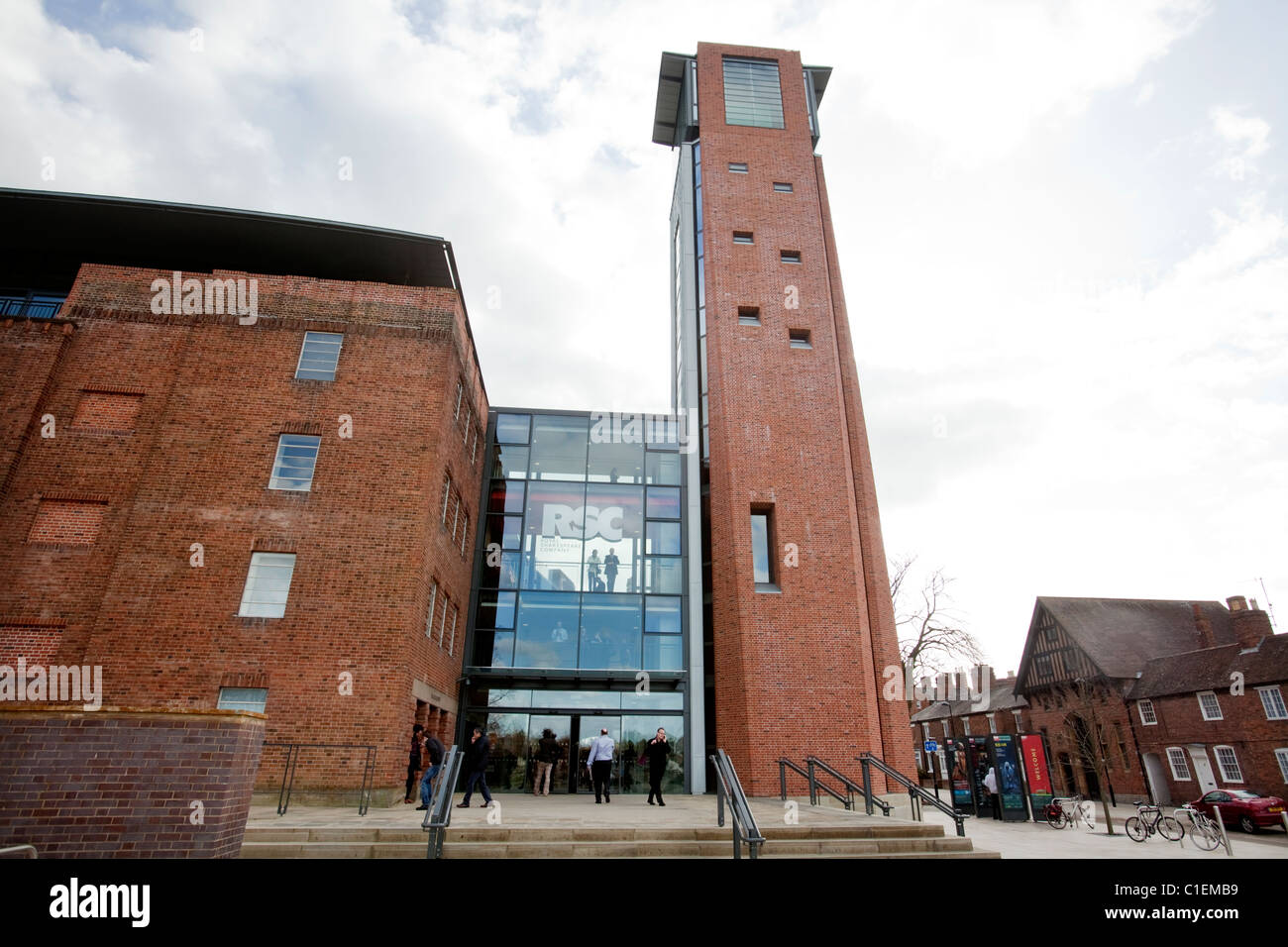 Le nouveau ouvert Royal Shakespeare Theatre à Stratford-Upon-Avon, Royaume-Uni. Banque D'Images