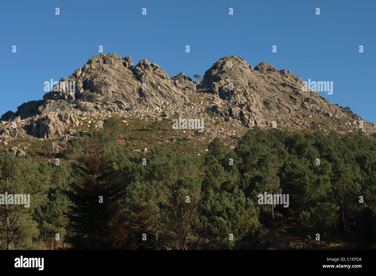 Serra do Galiñeiro, un système de montagne dans le sud de la Galice. Gondomar, Pontevedra, Espagne. Banque D'Images Serra do Galiñeiro, un système de montagne dans le sud de la Galice. Gondomar, Pontevedra, Espagne. Banque D'Images