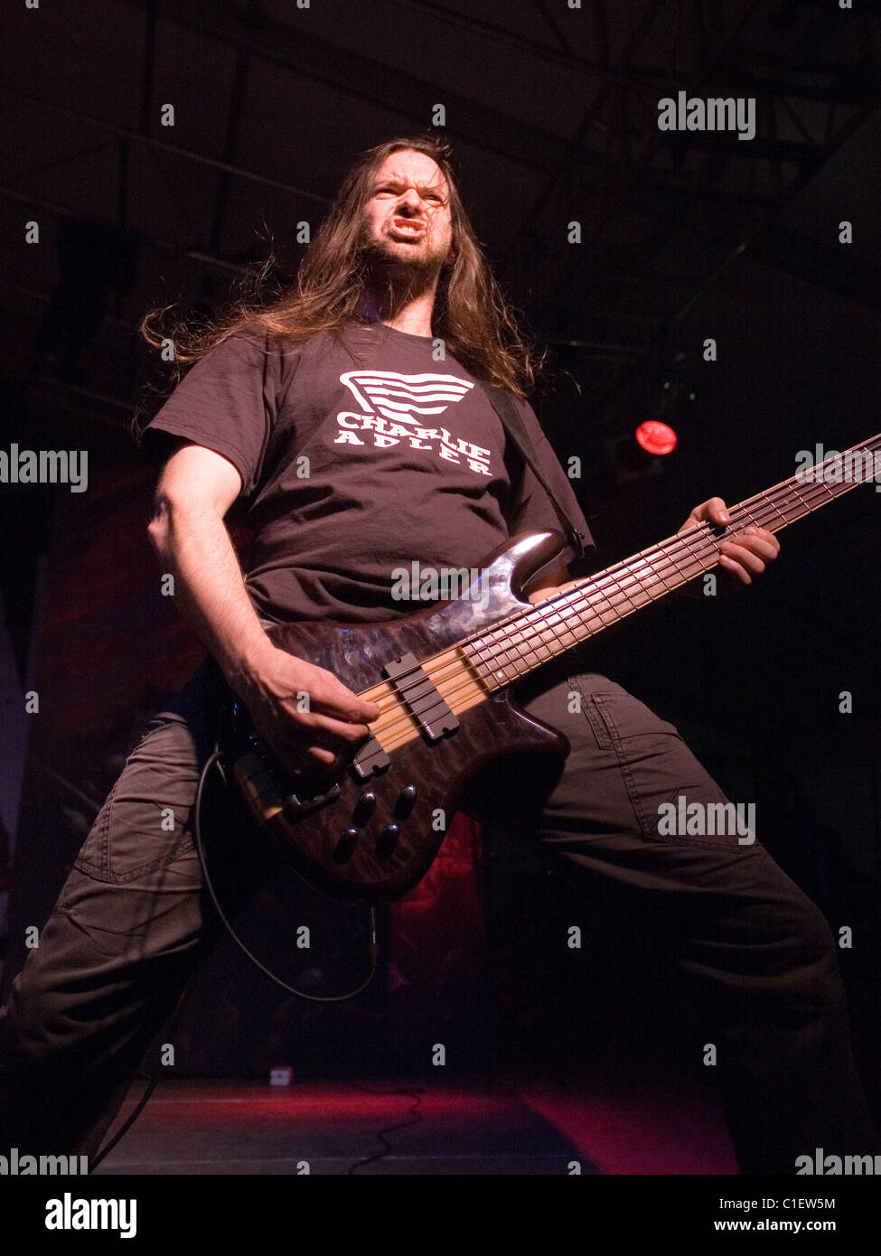 Les membres de la Légion des damnés Band effectuer sur le concert à Budapest, Hongrie, 2010. Banque D'Images