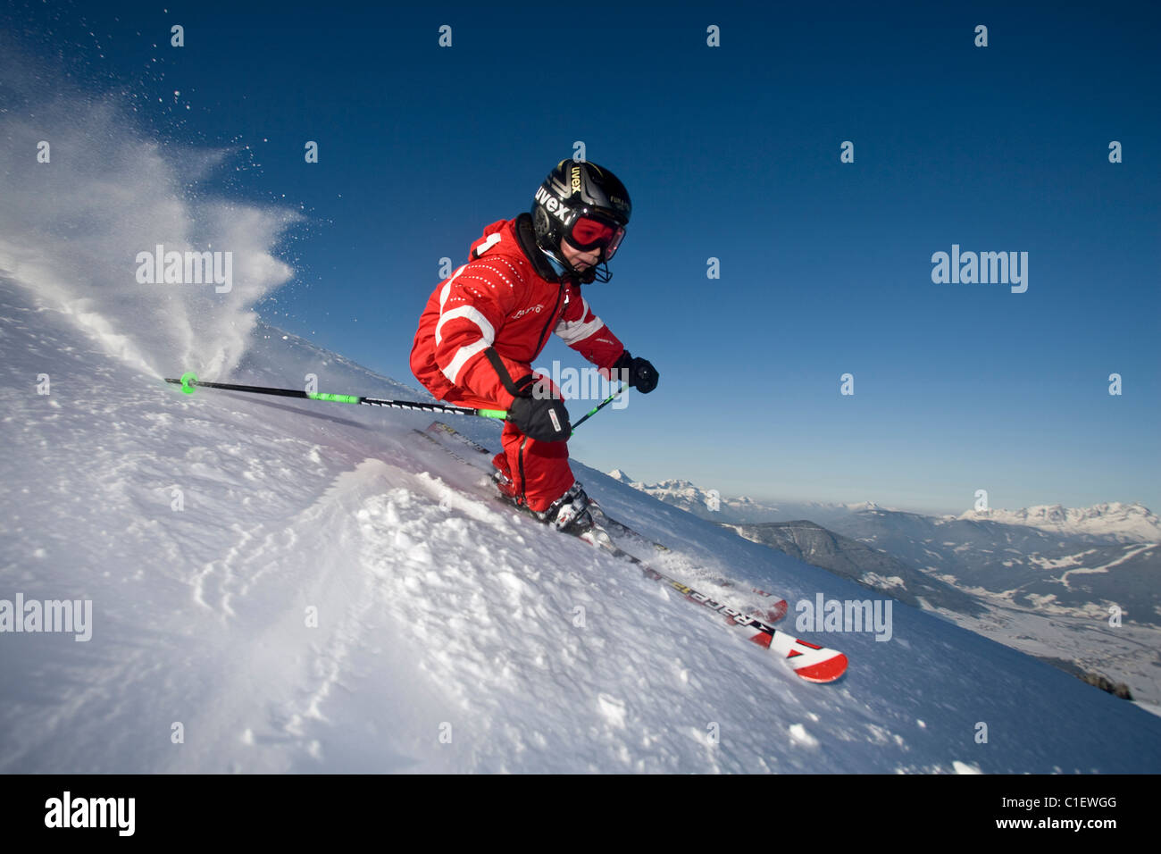 enfant ski Banque D'Images