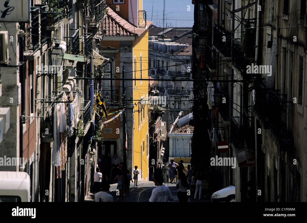 Portugal, Lisbonne, district de Bairro Alto Banque D'Images