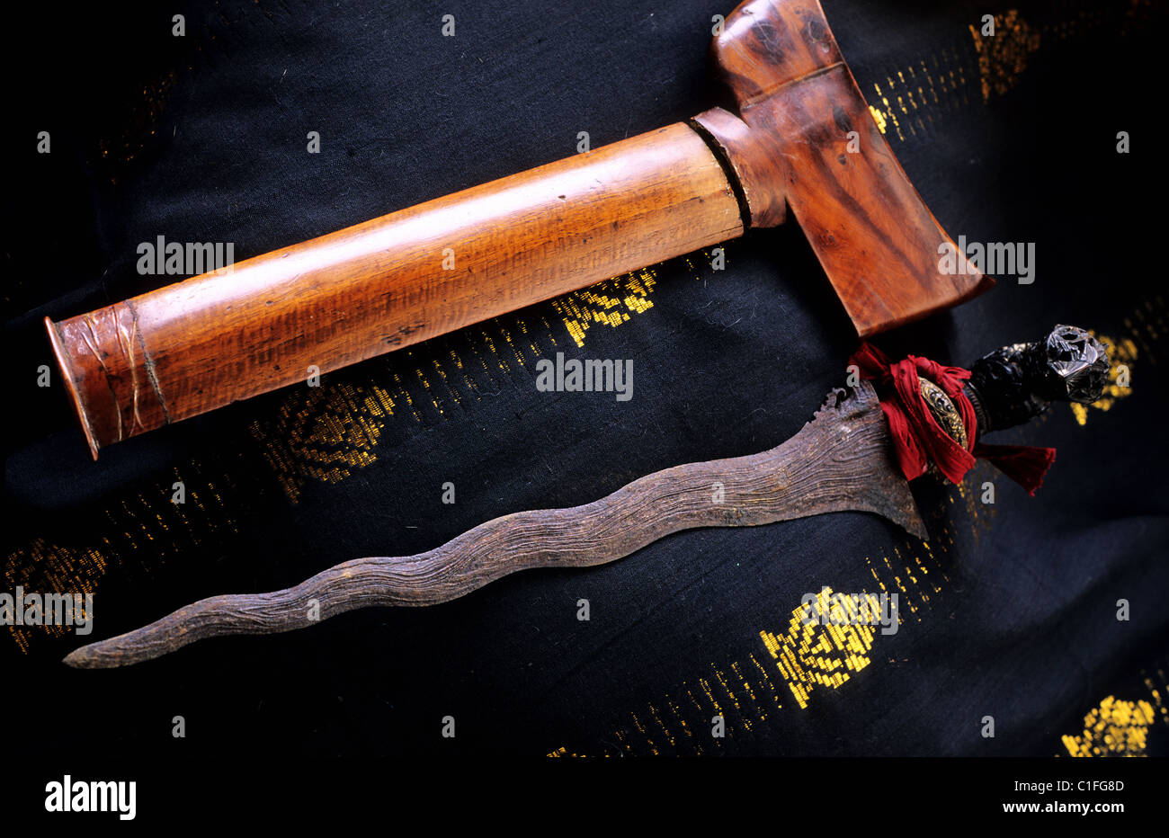 La Malaisie, Malacca, Kris, malaisian dagger du XVI e siècle Banque D'Images