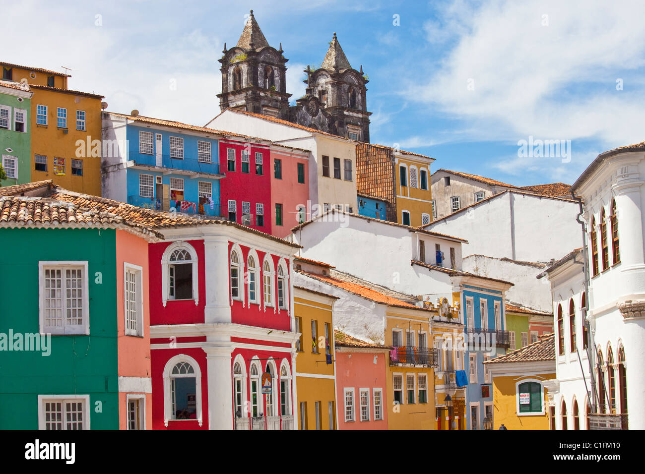 Le Pelourinho, le vieux Salvador, Brésil Banque D'Images