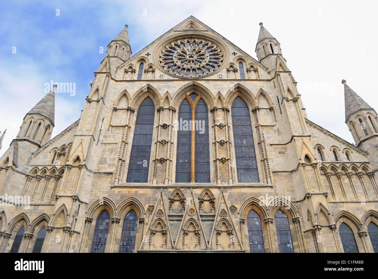 La cathédrale de York, un monument cathédrale de York, en Angleterre. Banque D'Images