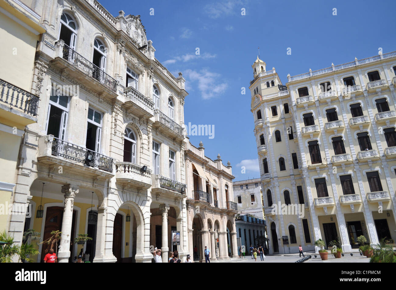 La Plaza Vieja, La Habana, Cuba Banque D'Images