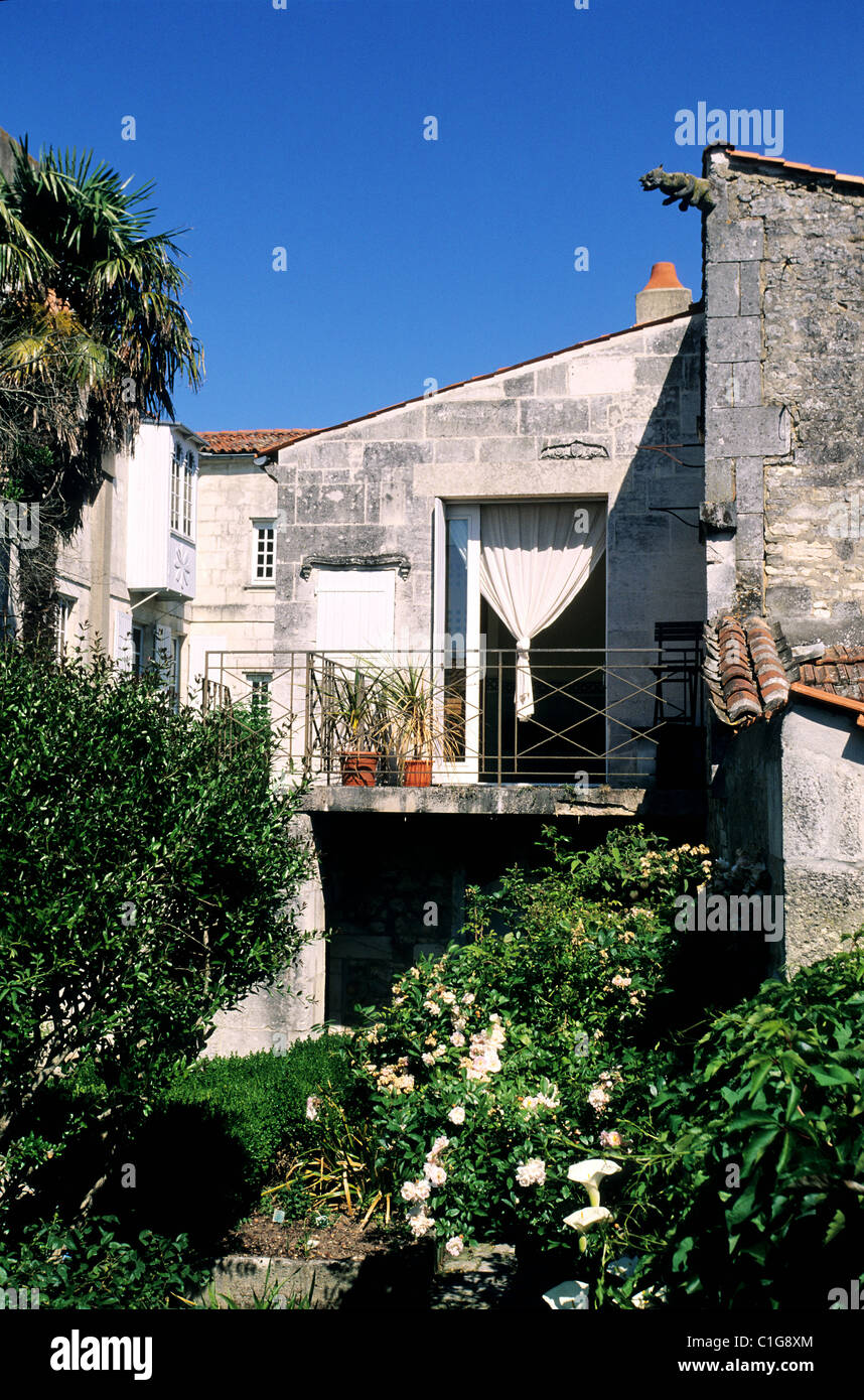 France Charente Maritime Rochefort l'écrivain français Pierre Loti's house le jardin intérieur (demandez l'autorisation avant Banque D'Images