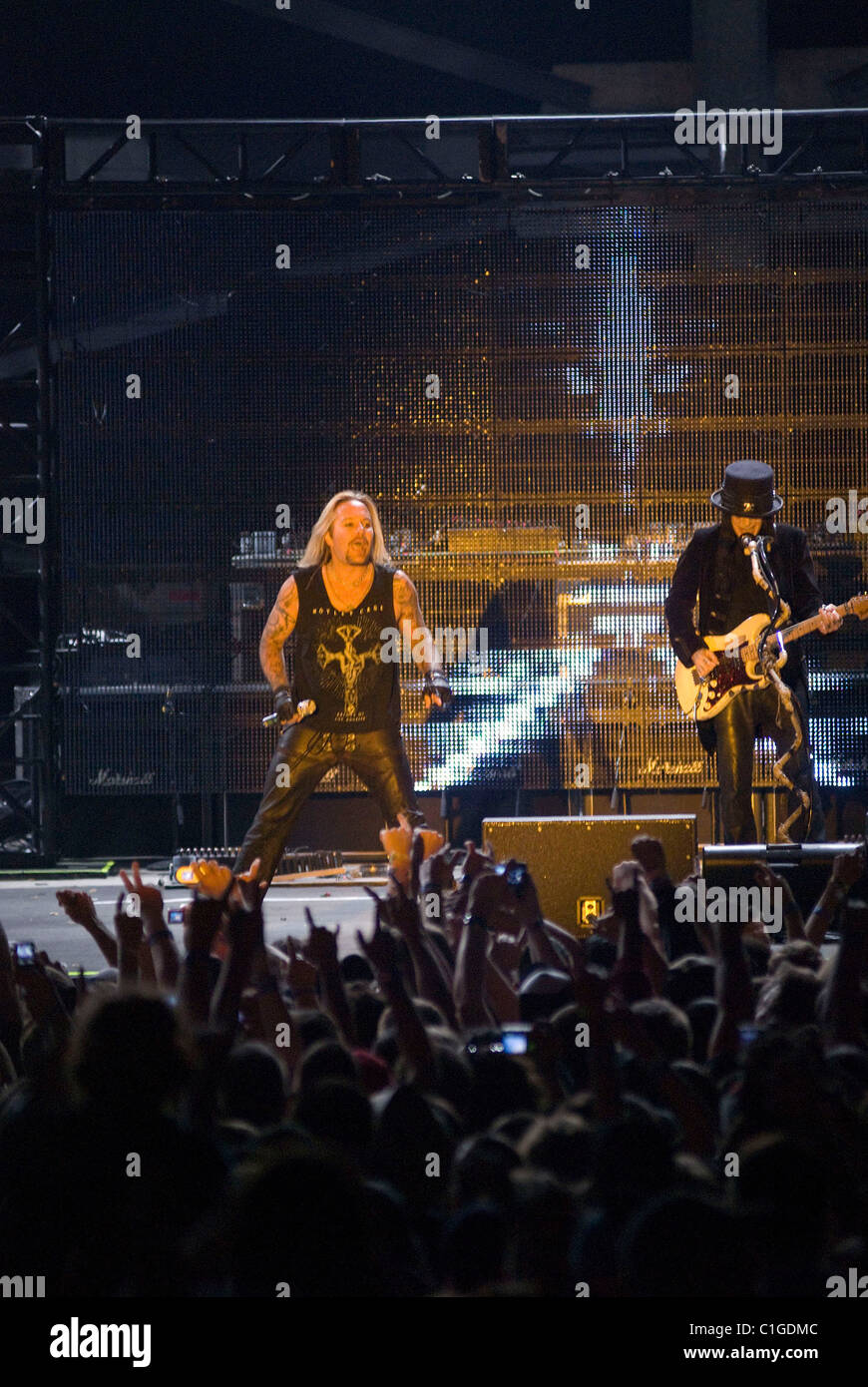 Motley Crue à la scène Rock sur la gamme 2009 Music Festival à Columbus Crew Stadium - Jour 2 Columbus, Ohio - 17.05.09 Banque D'Images