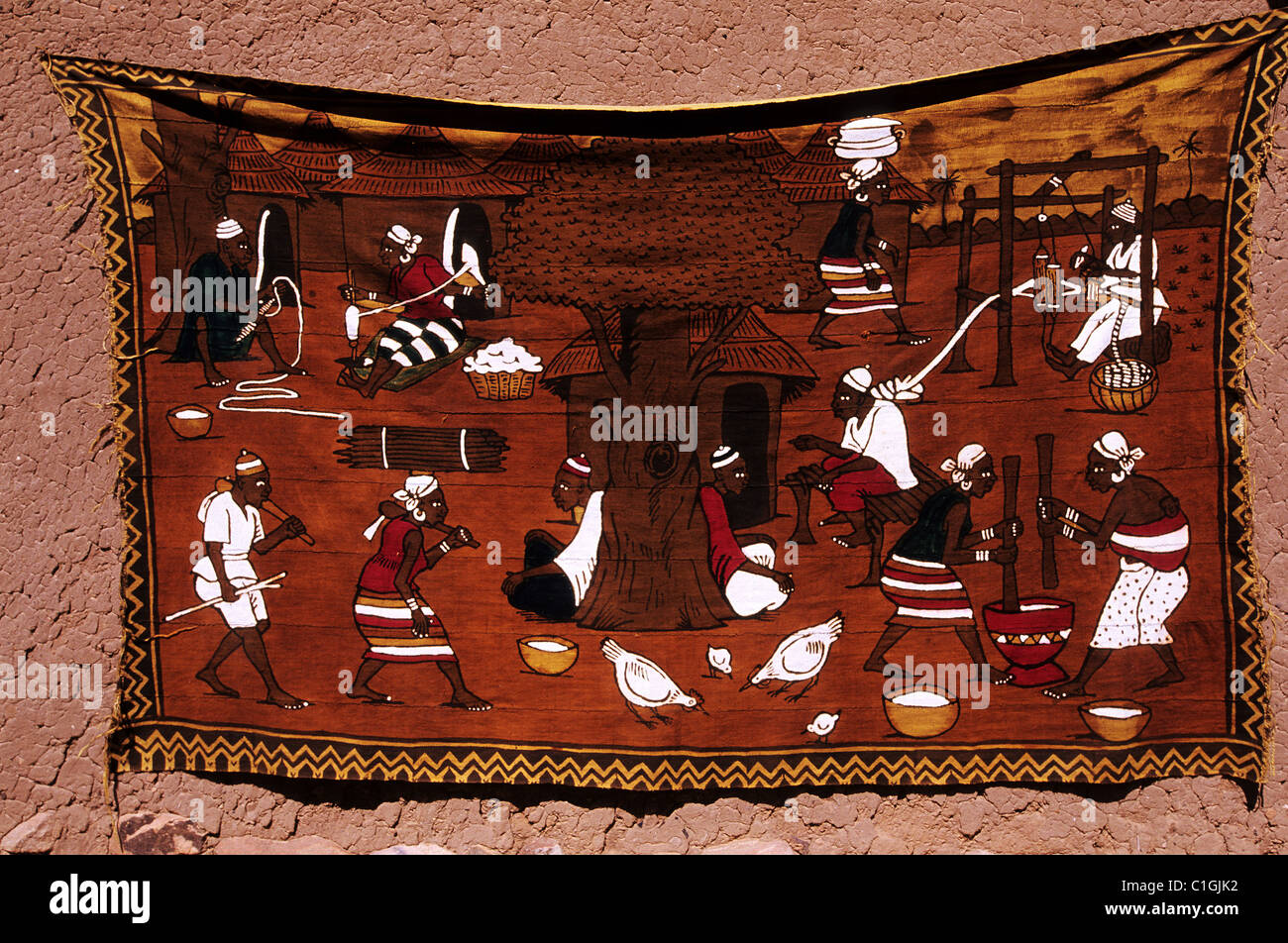 Mali, pays Dogon, Dogon handicraft Banque D'Images