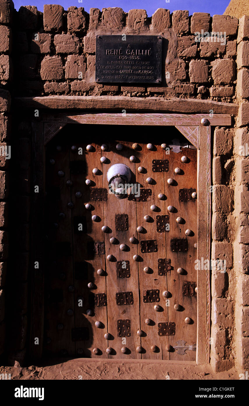 Mali, Tombouctou, la maison de René Caille qui a été le premier occidental entrant dans la ville sainte sur les rives du fleuve Niger Banque D'Images