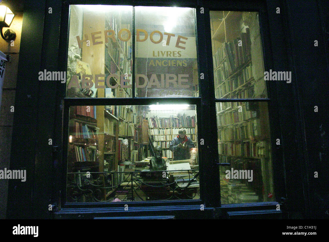 France, Rhône, ville de Lyon, librairie Banque D'Images
