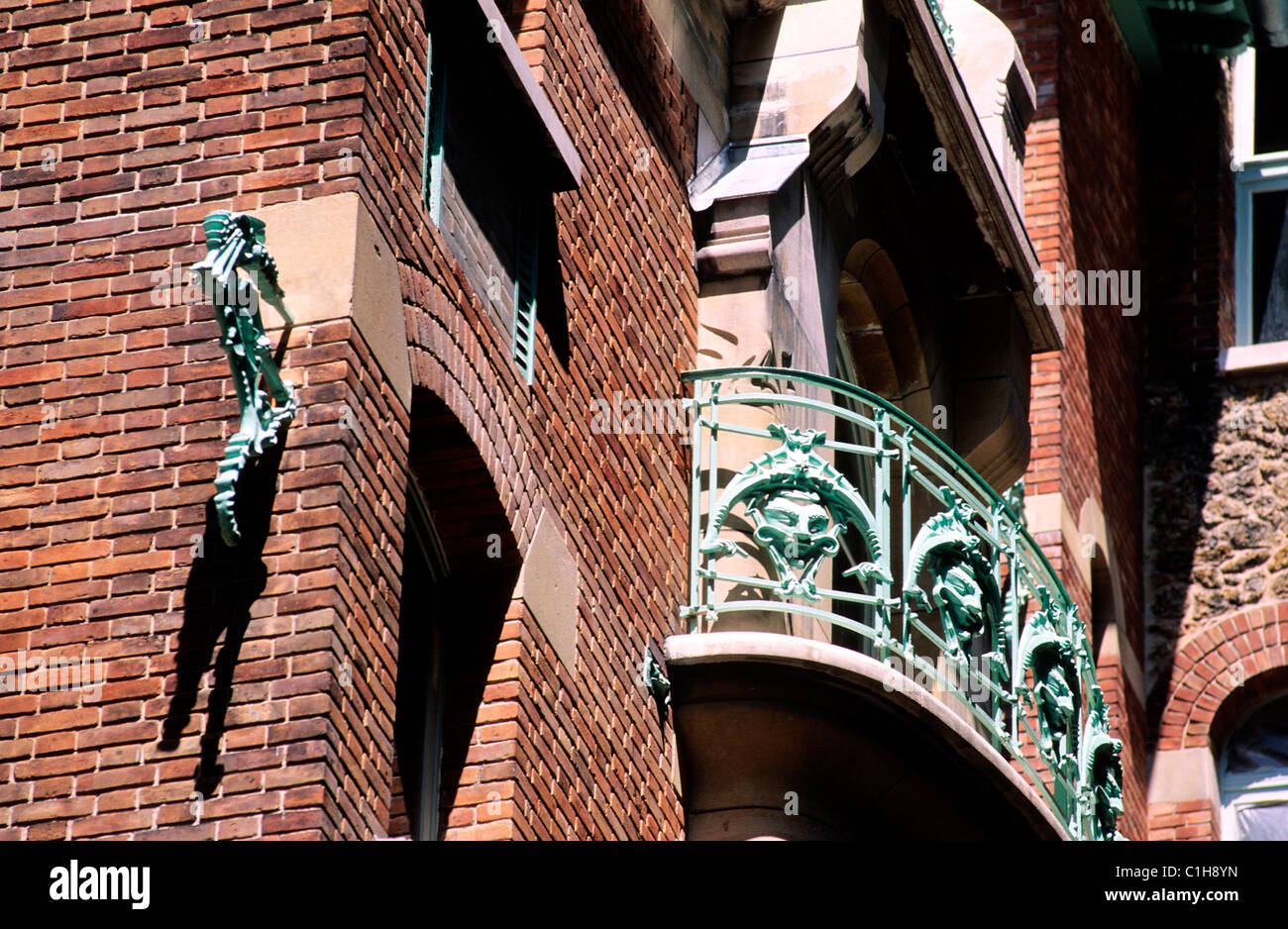 France, Paris, Castel Béranger par l'architecte Guimard dans le 16ème arrondissement Banque D'Images