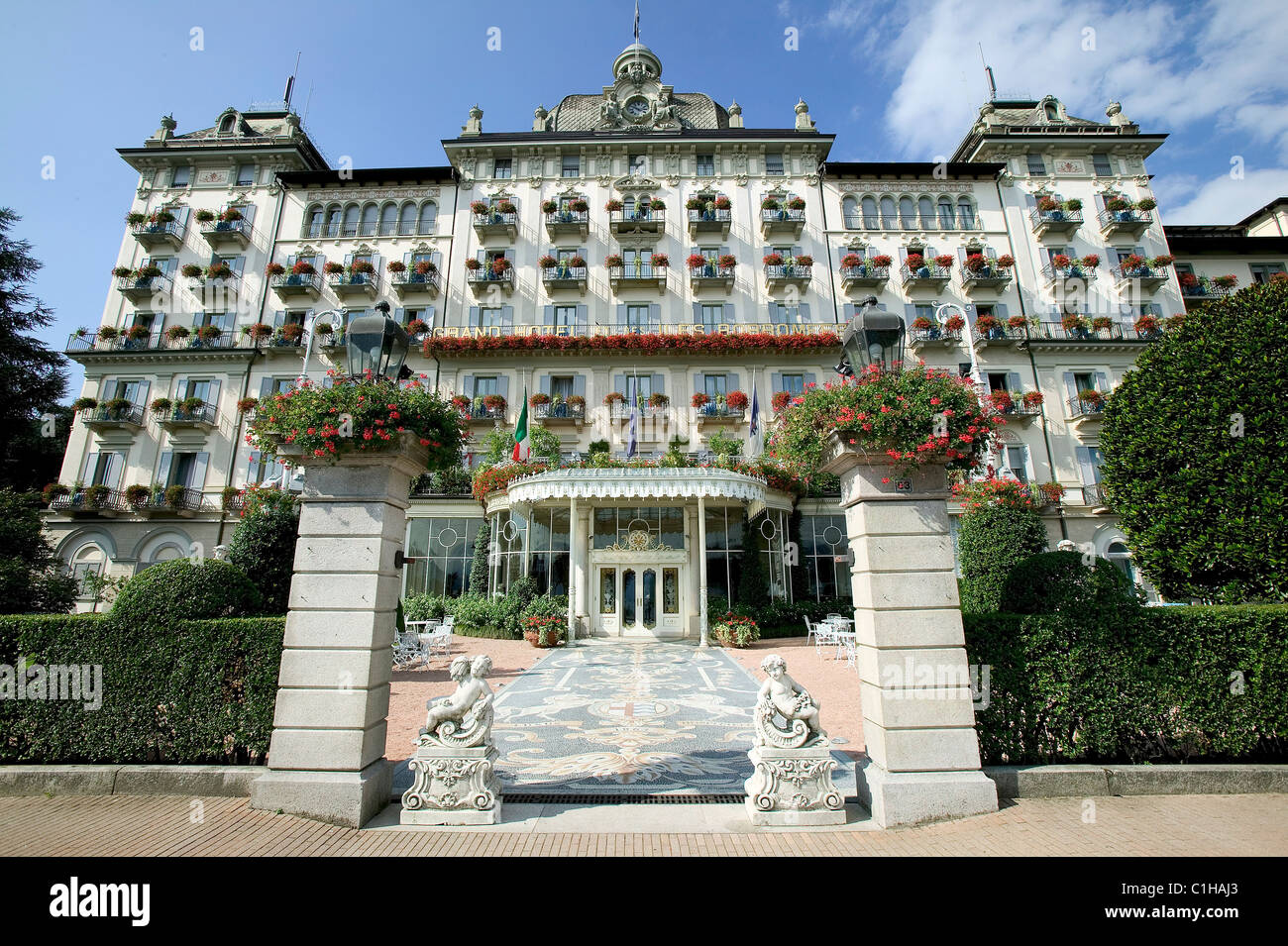 L'Italie, le Lac Majeur, la ville de Stresa, l'hôtel de luxe îles Borromées  Photo Stock - Alamy
