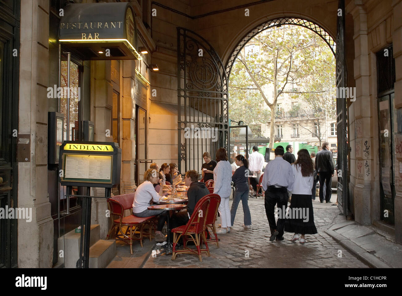 France, Paris, Saint Germain des Pres, Cour du Commerce Saint André à Odéon Banque D'Images France, Paris, Saint Germain des Pres, Cour du Commerce Saint André à Odéon Banque D'Images
