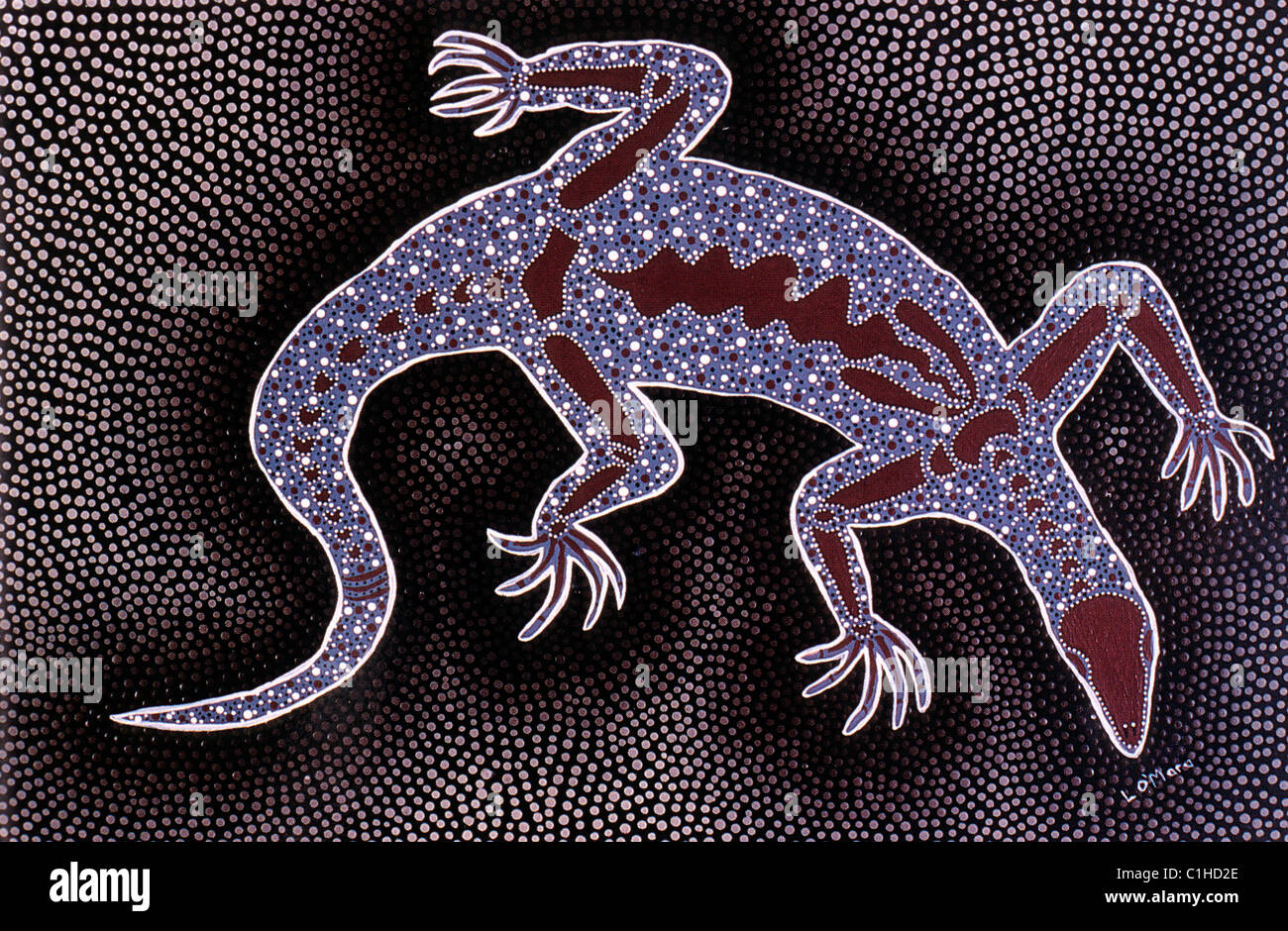 L'Australie, l'Australie orientale, aborigenal art Banque D'Images