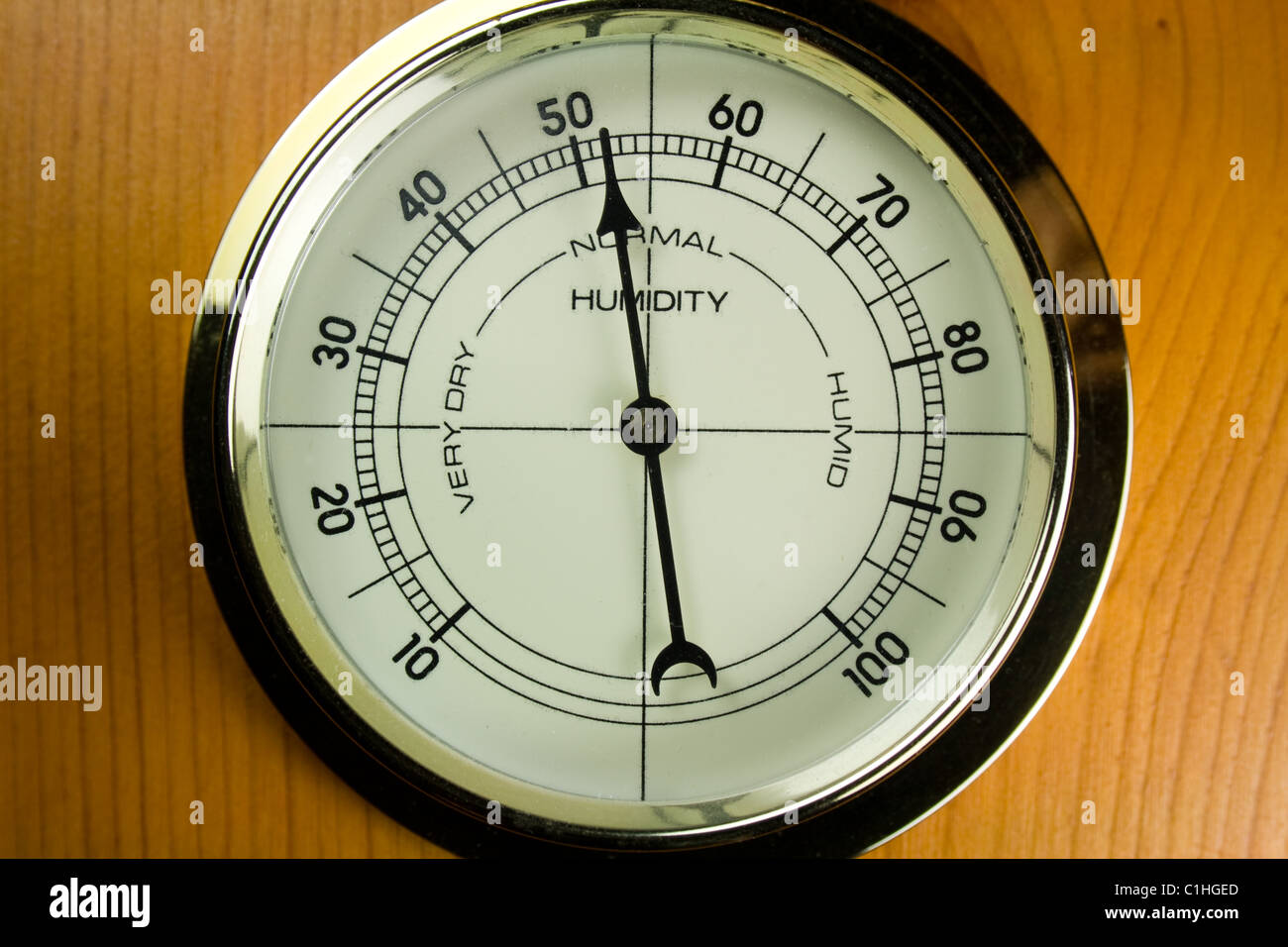 Jauge d'humidité de l'air - hygromètre Banque D'Images