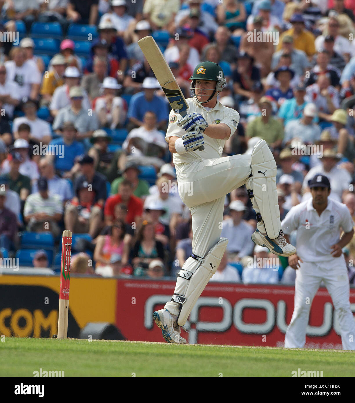 Au cours de l'ouatine Nord Marcus Angleterre V Australie Cendres quatrième test match à Leeds, Angleterre. Banque D'Images