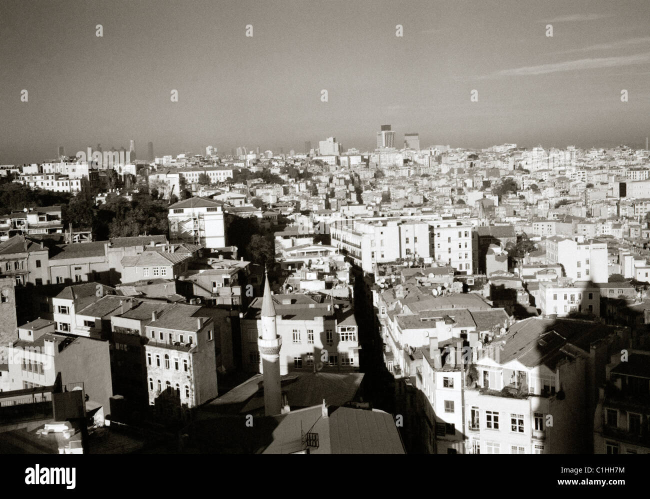 Paysage urbain de la ville d'Istanbul en Turquie en Asie du Moyen-Orient. Vue sur le paysage vue panoramique vue panoramique escapade urbaine Wanderlust Travel Banque D'Images