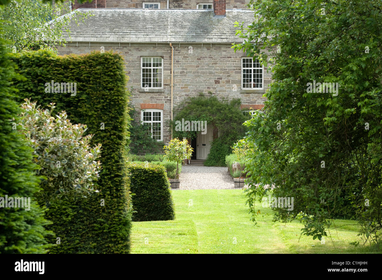 The Dower House, Morville, Shropshire, accueil du jardinage, Katherine Swift, auteur de la Morville Heures,l'année Moville Banque D'Images