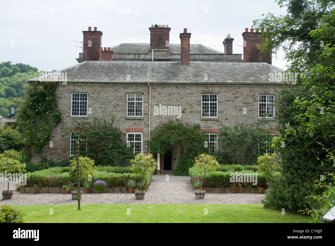 The Dower House, Morville, Shropshire, accueil du jardinage, Katherine Swift, auteur de la Morville Heures,l'année Moville Banque D'Images