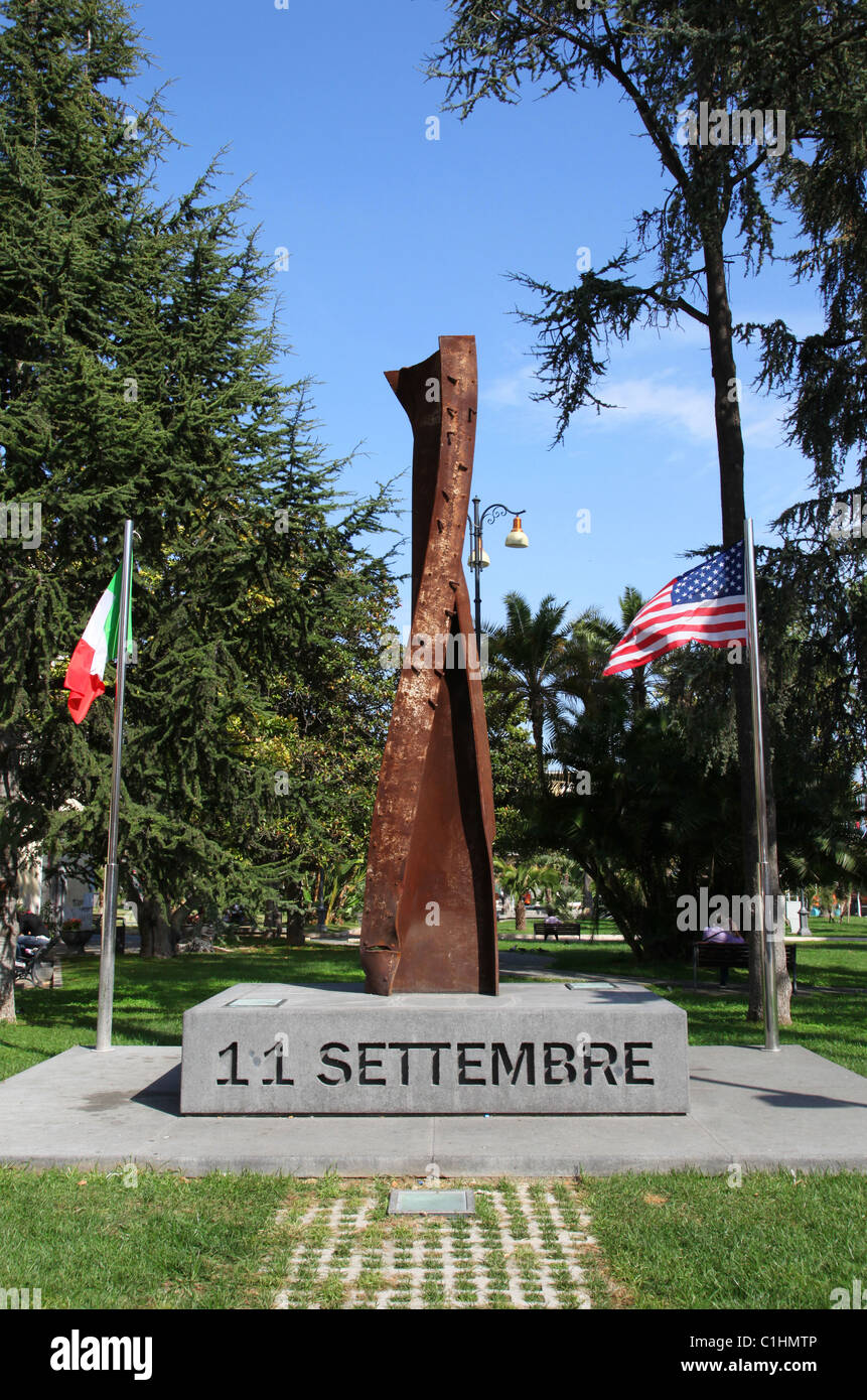 11 septembre 2001 Memorial, Pompéi, Italie, Automne 2010 Banque D'Images