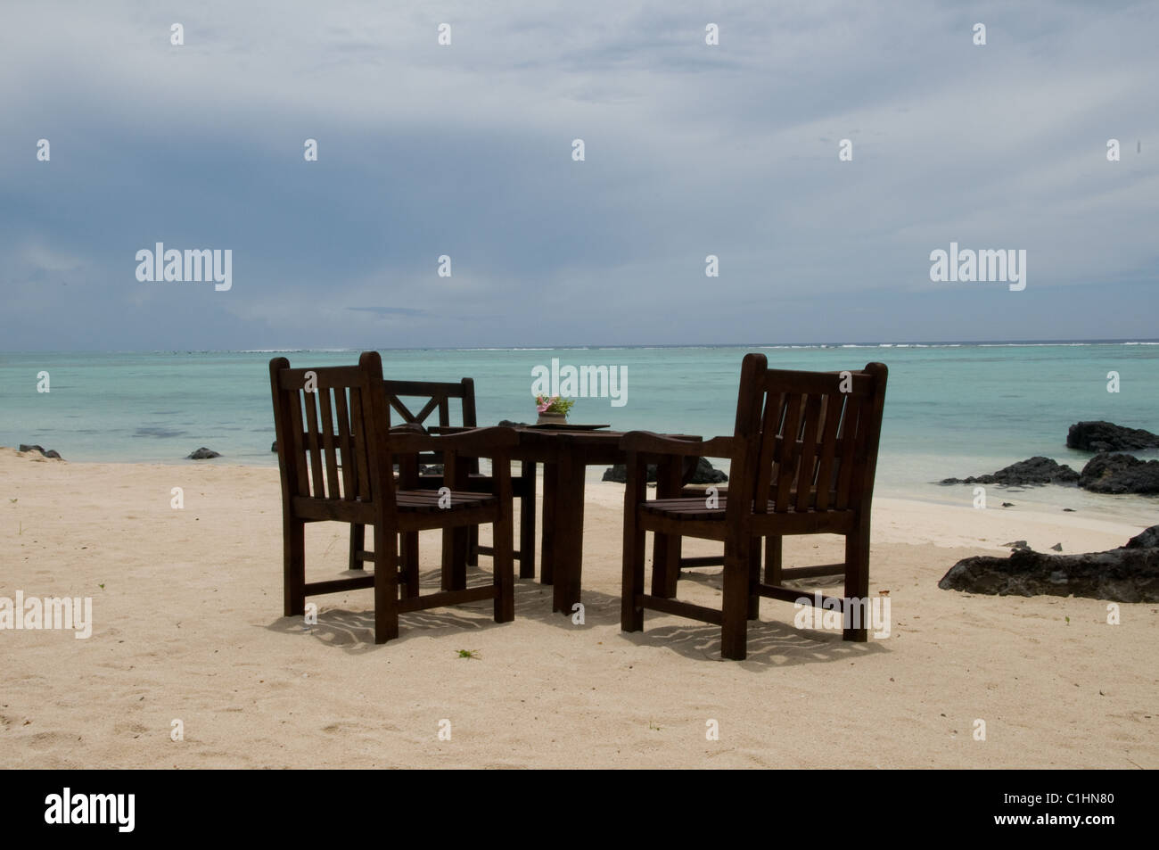 Pacific Resort Aitutaki, Îles Cook Banque D'Images