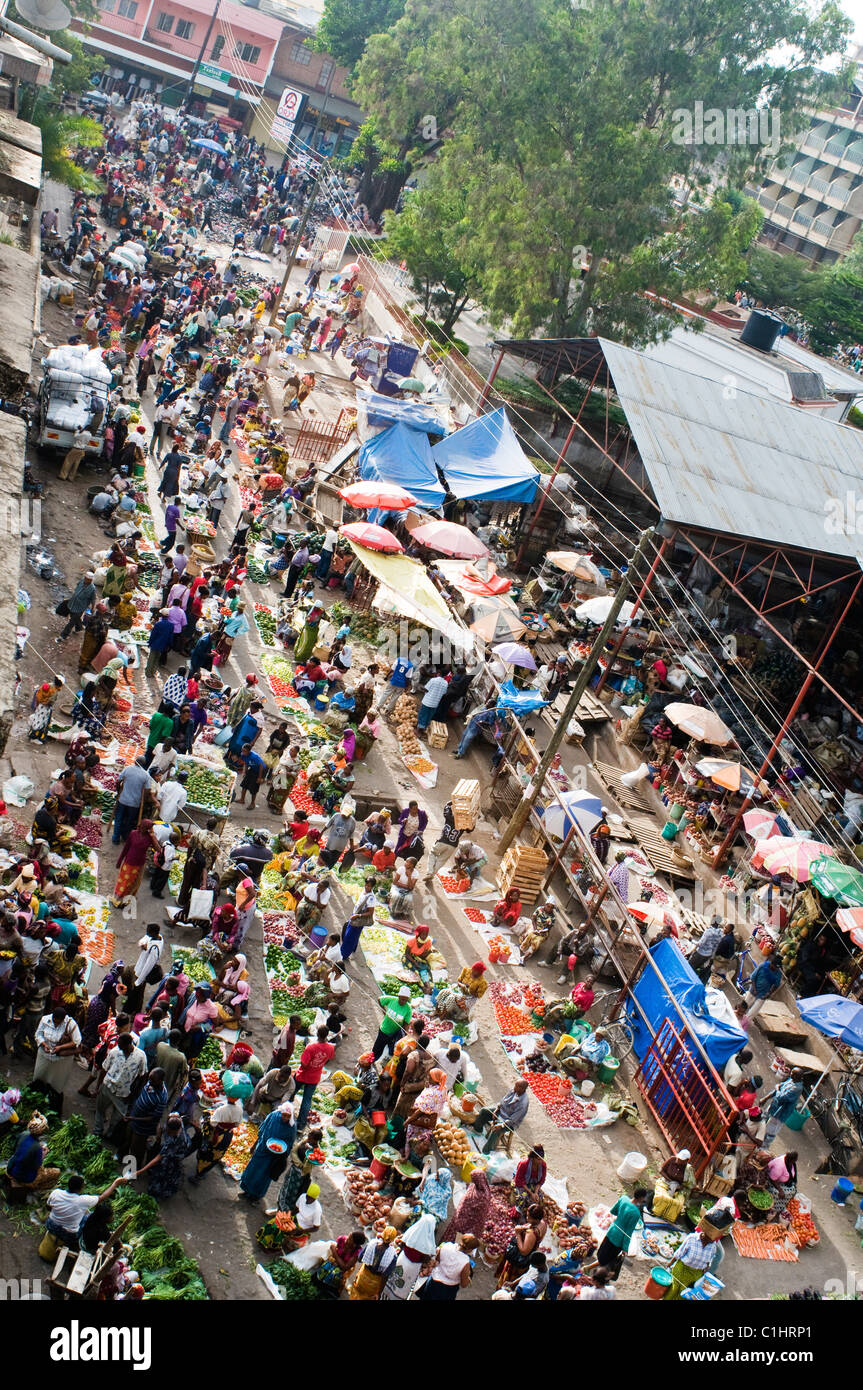 Marché Central, Arusha, Tanzanie Banque D'Images