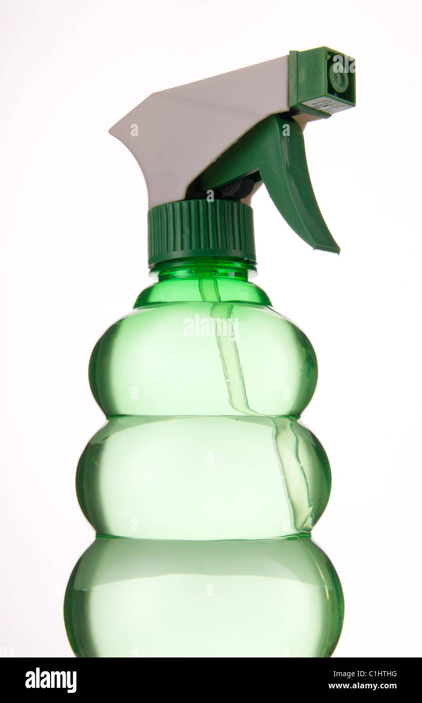 Les liquides de nettoyage,vert bouteille Banque D'Images