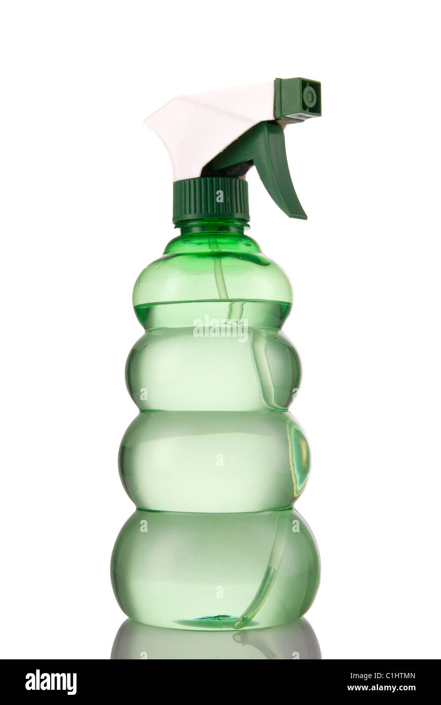 Les liquides de nettoyage,vert bouteille Banque D'Images