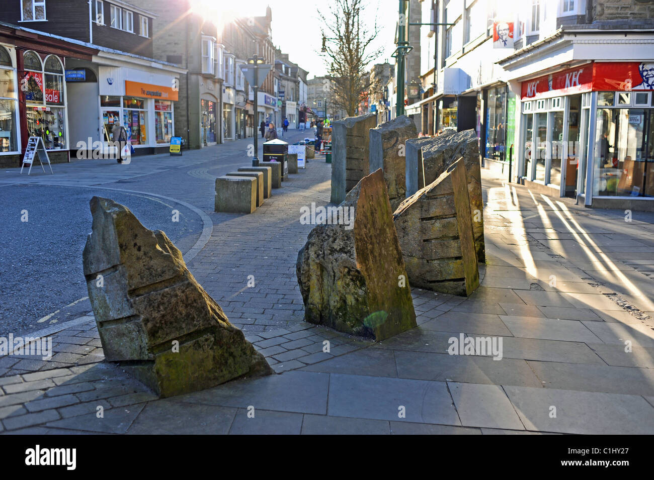 Buxton principale zone commerçante et de Derbyshire Peak District UK Banque D'Images