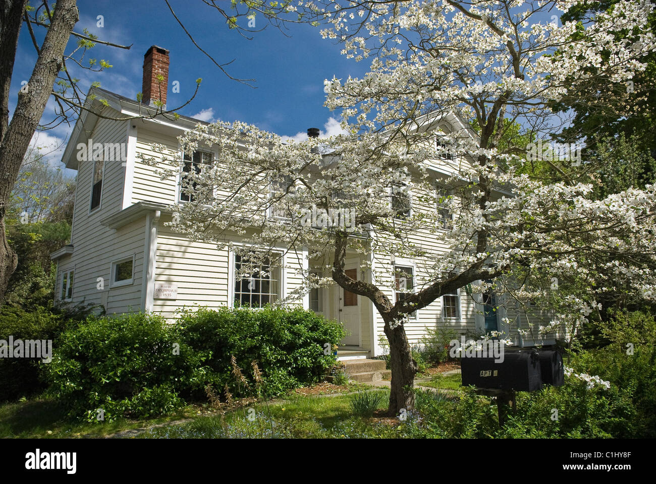 Maison du 19e siècle dans l'Essex, Massachusetts, USA Banque D'Images