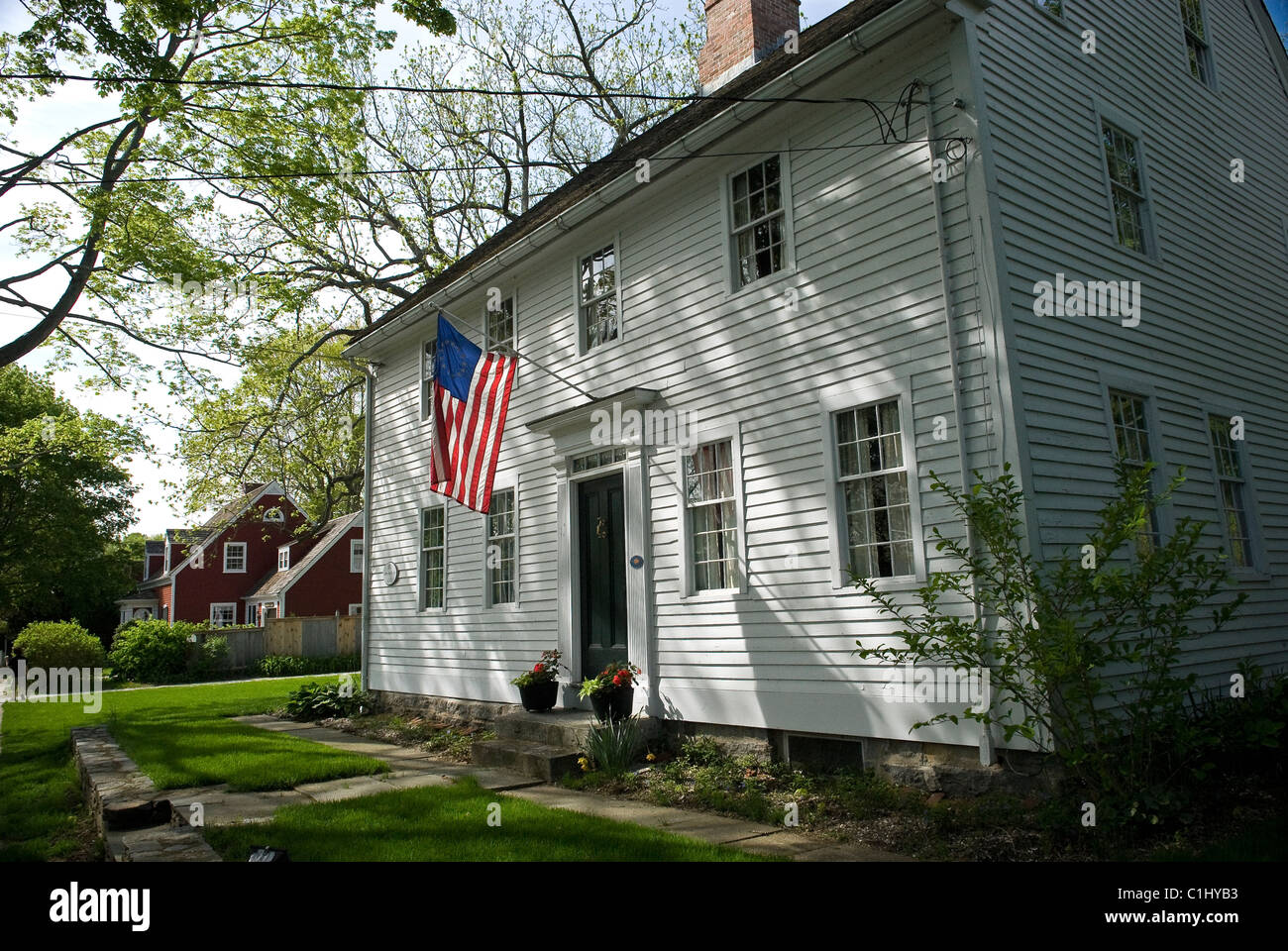 Maison du 19e siècle dans l'Essex, Massachusetts, USA Banque D'Images