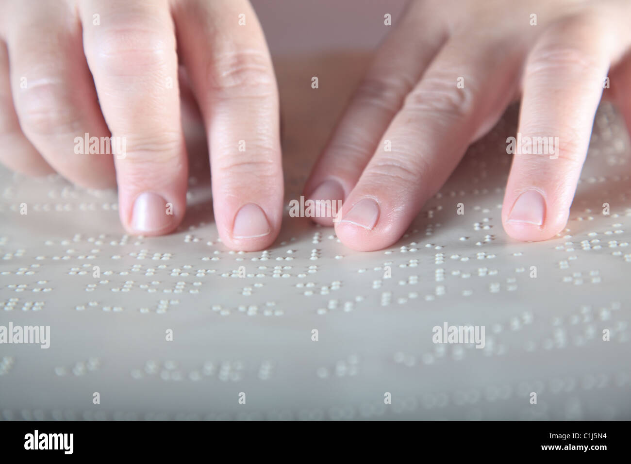 Braille - Méthode pour les aveugles Banque D'Images