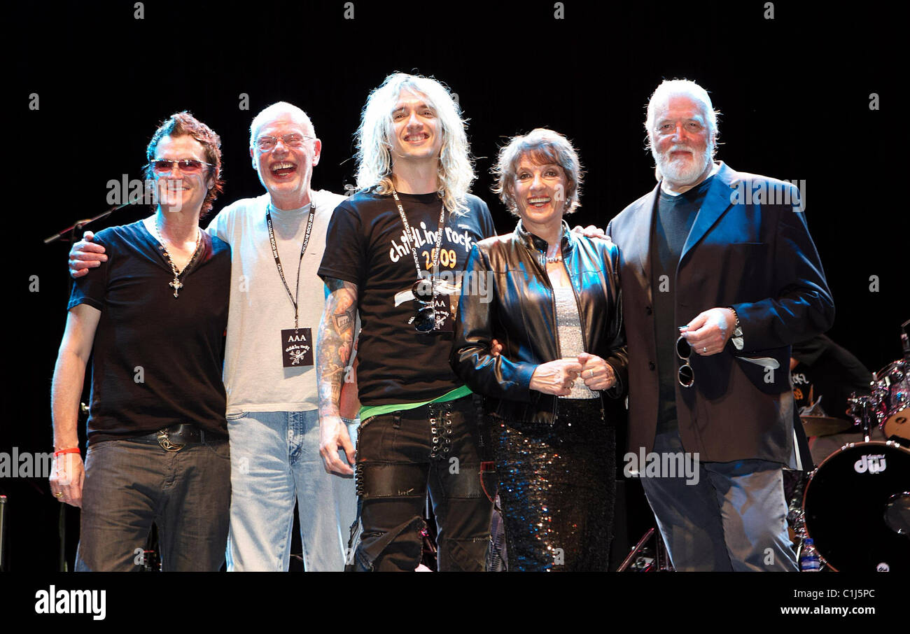 Glenn Hughes, Bob Harris, Justin Hawkins, Esther Rantzen et Jon Lord Childline Rocks à l'O2 Indigo - Photocall Londres, Banque D'Images