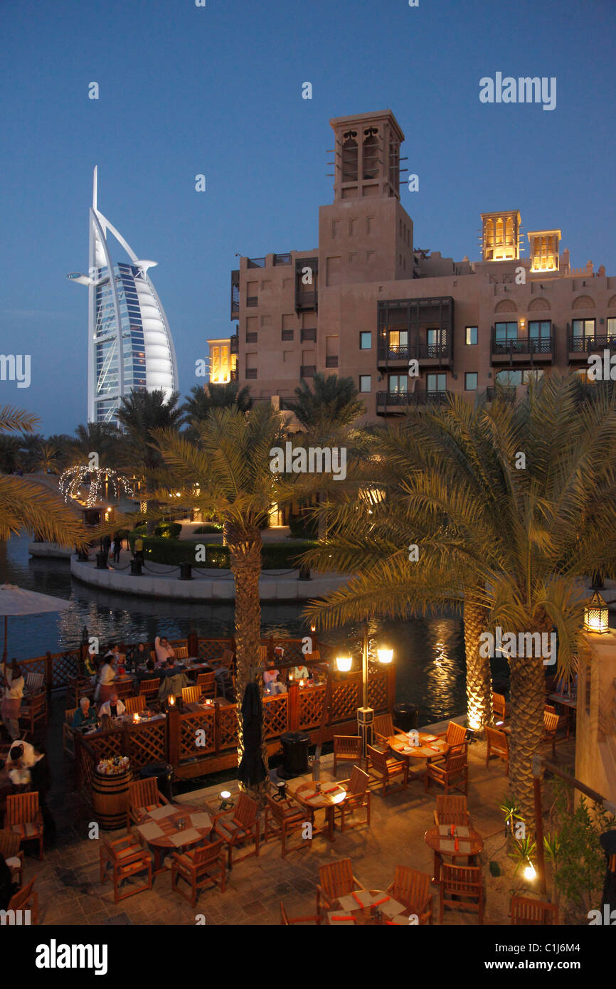 Emirats Arabes Unis, Dubaï, Burj Al Arab, Madinat Jumeirah, Banque D'Images