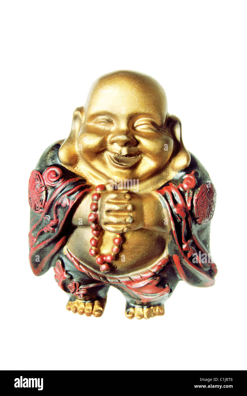 Golden Buddha Figurine Banque D'Images