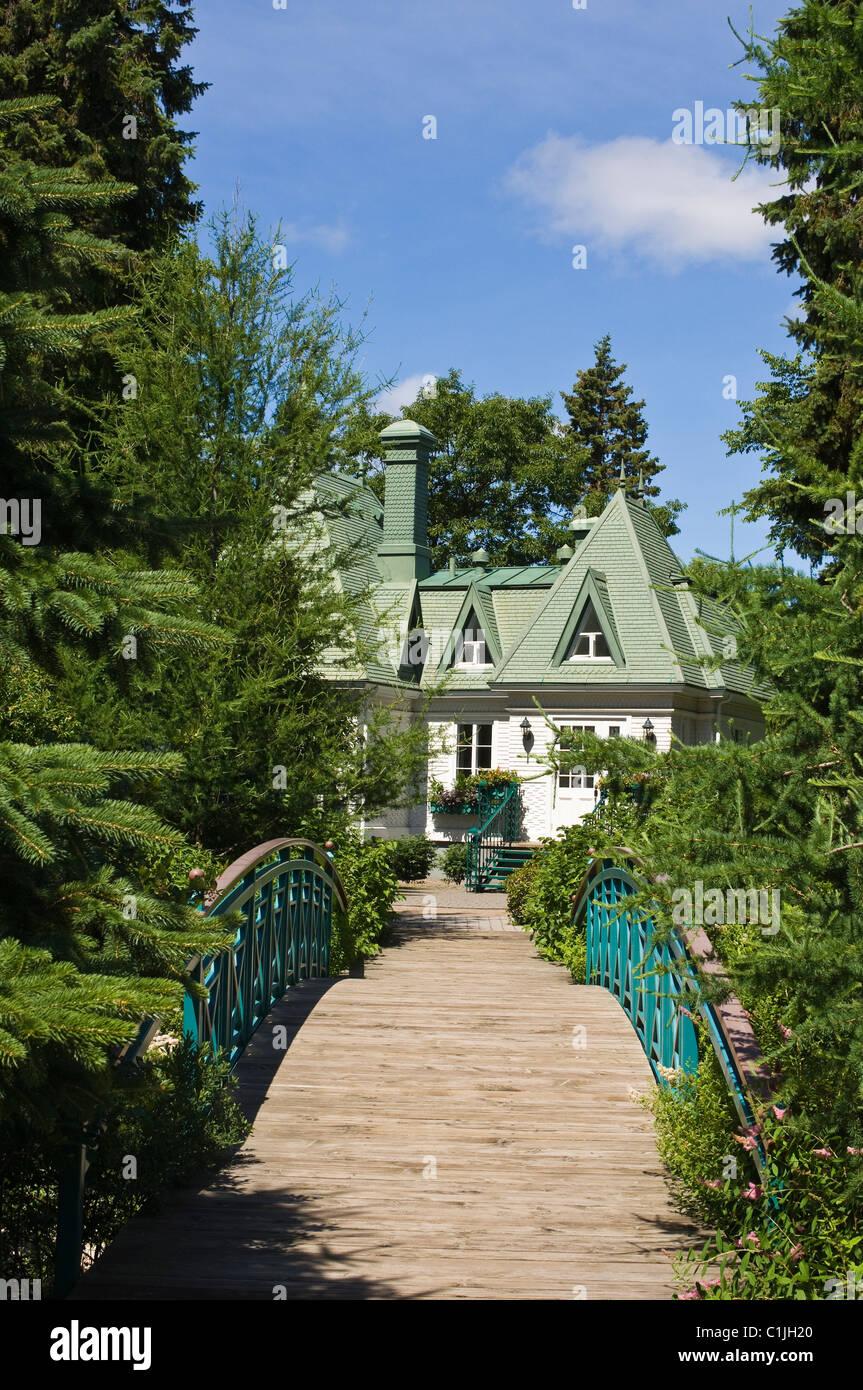 Québec, Québec, Canada.Ancienne maison de campagne historique. Banque D'Images