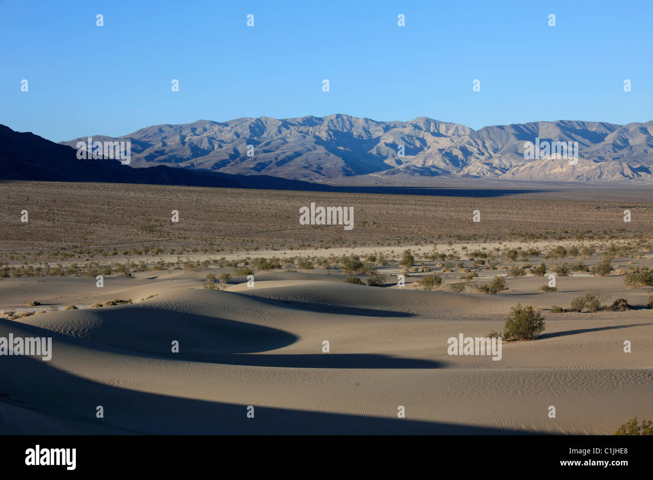 États-unis, Californie, Death Valley, Parc National, Mesquite sand dunes, télévision, Banque D'Images