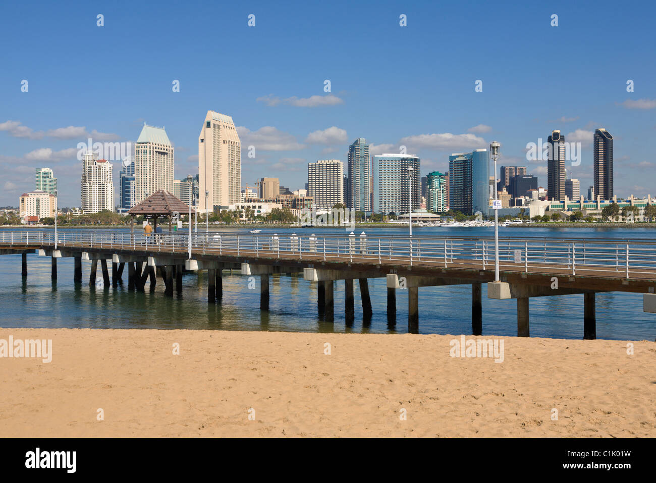 Pier sur Coronado Island et San Diego, Californie, USA Banque D'Images