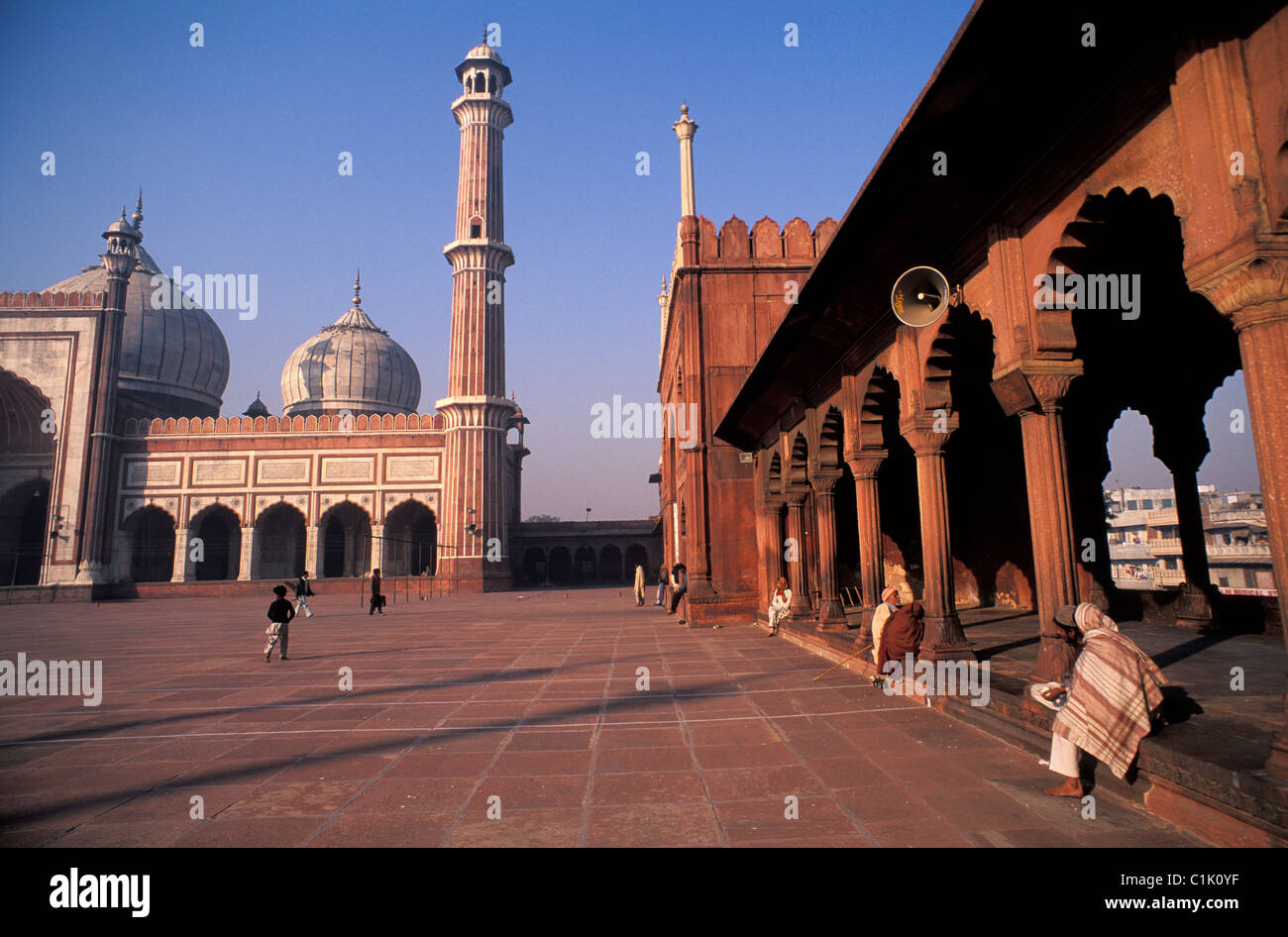 L'Inde du Nord, Delhi, Jama Masjid Mosque Banque D'Images