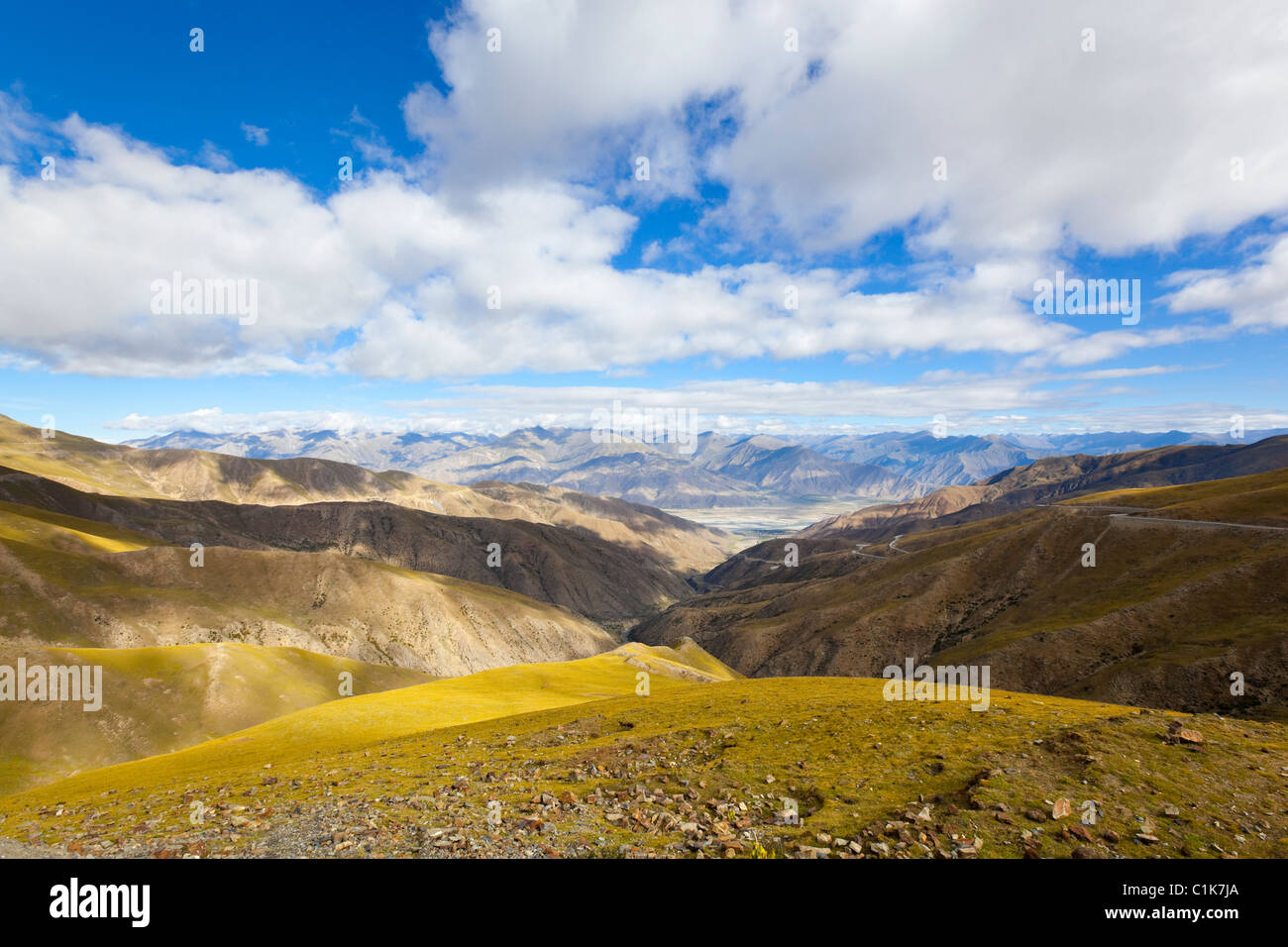 Tibet : himalaya mountain range Banque D'Images