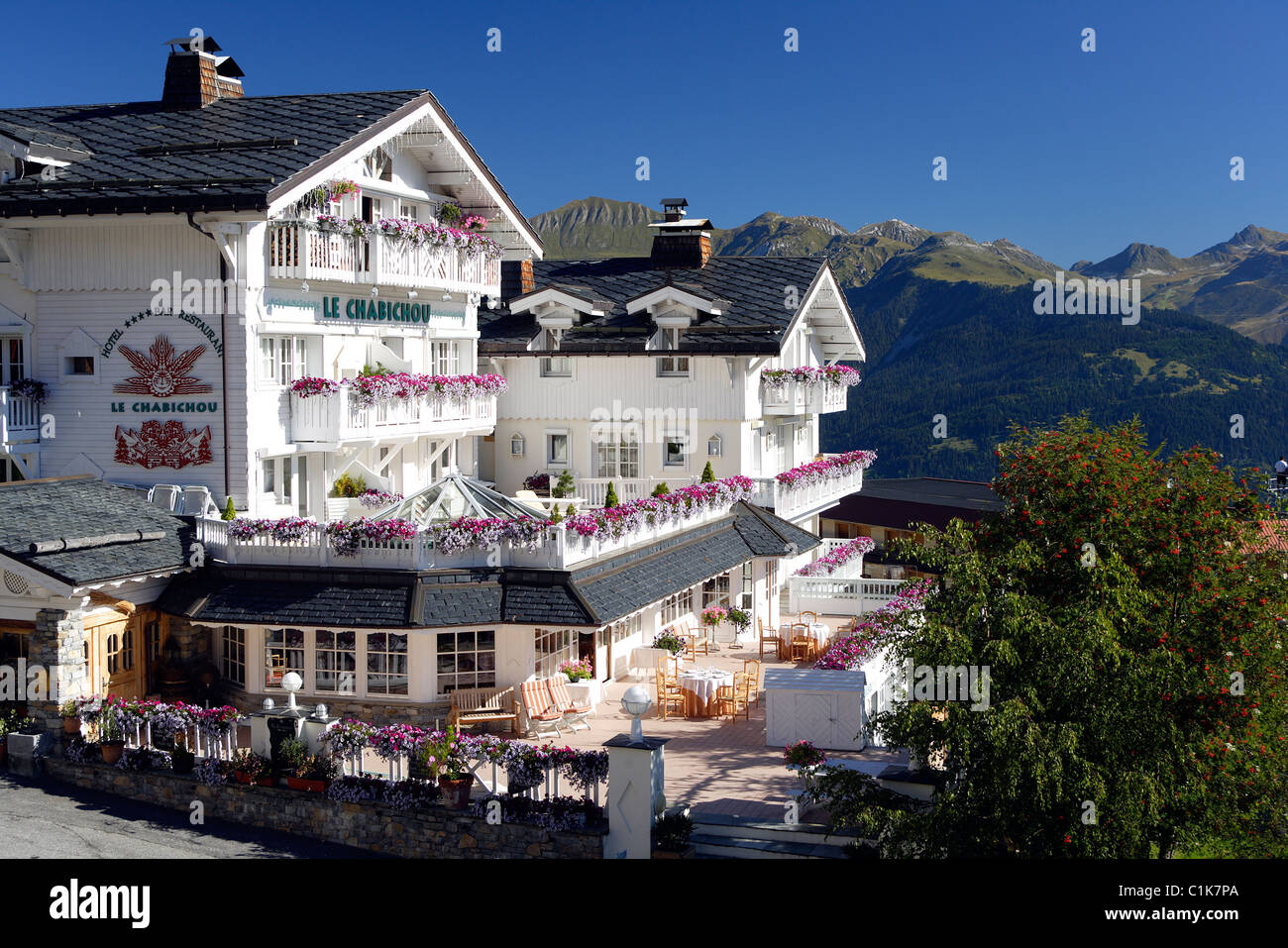 France, Savoie, Courchevel, Le Chabichou hôtel restaurant 4 étoile Banque D'Images