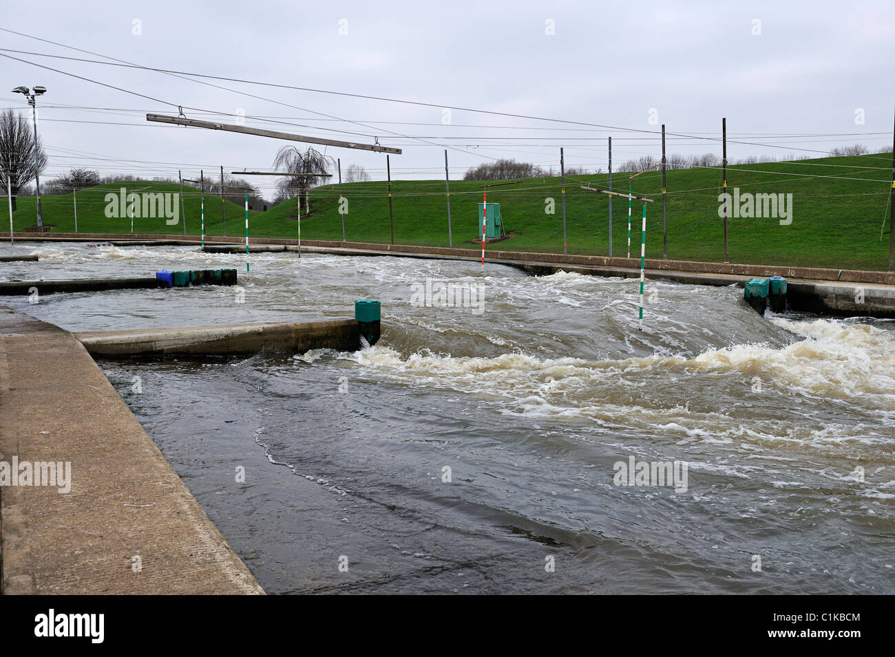 White Water Sports Centre National de l'eau de l'Holme Pierrepont Nottingham Banque D'Images