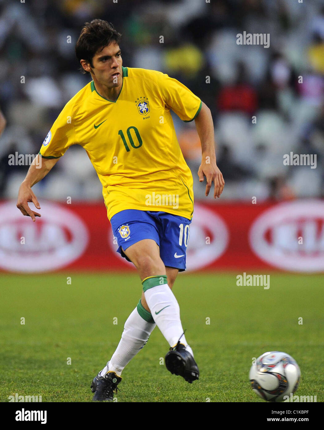 Kaka en action pour le Brésil de Football Coupe de la Confédération de la  FIFA - Brésil v Egypte Bloemfontein, Afrique du Sud - 14.06.09 Photo Stock  - Alamy