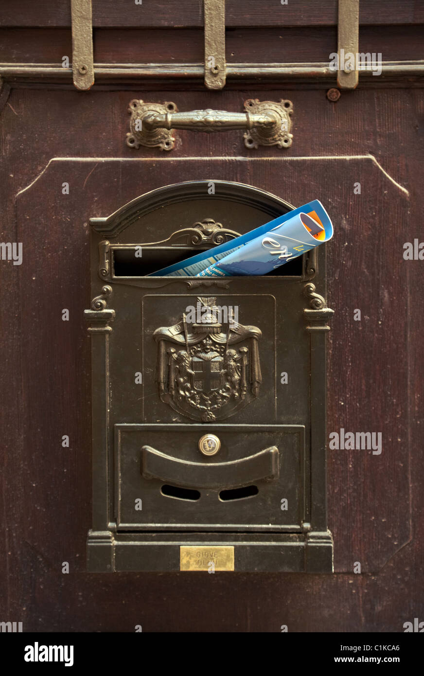 Boîte aux lettres avec la poste italienne, Venise, Italie Photo Stock Alamy