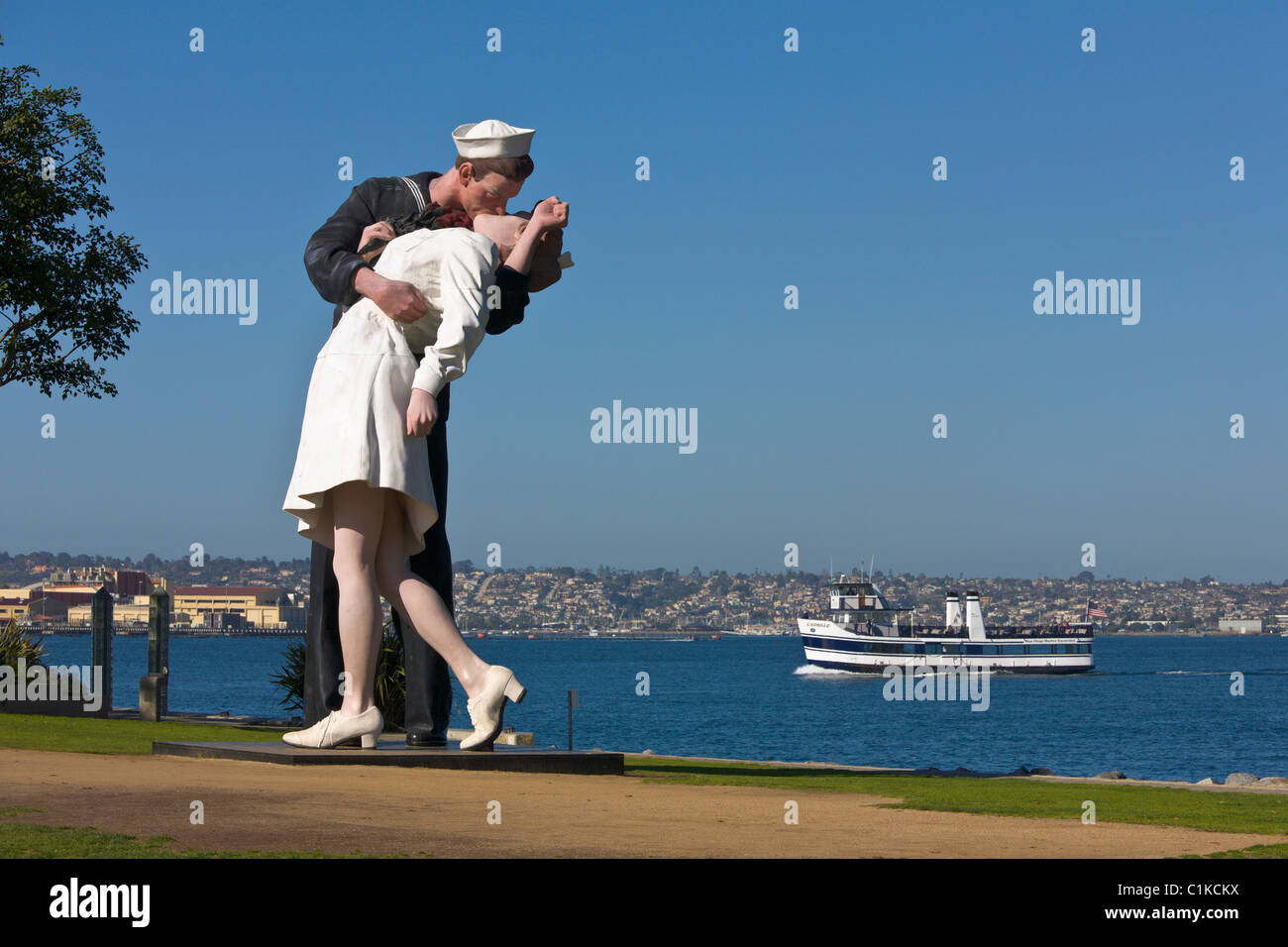 Kissing Couple statue, San Diego, California, USA Photo Stock Alamy