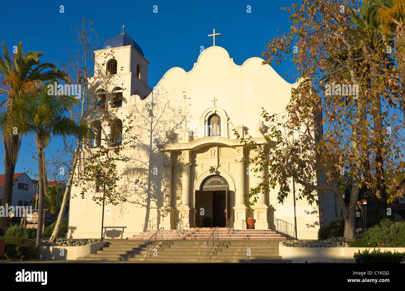 L'église de l'Immaculée Conception, Vieille Ville, San Diego, California, USA Banque D'Images